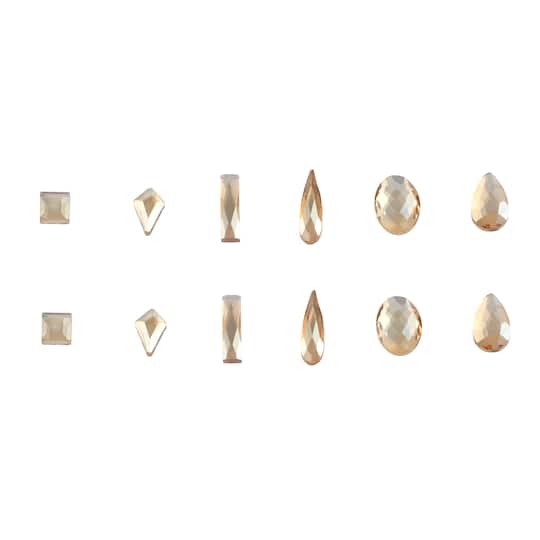 Jewel Shapes Glass Flatback Rhinestones by Bead Landing&#x2122;
